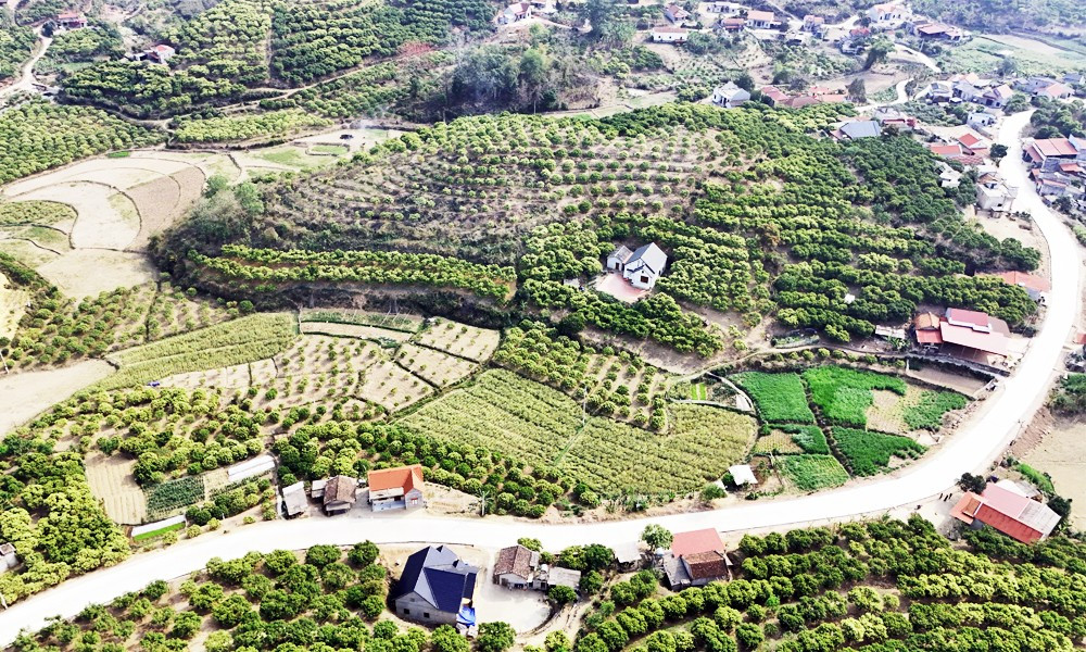 Quang cảnh xã Tân Sơn, huyện Lục Ngạn. Ảnh: ITN 7-qacm-2335.jpg