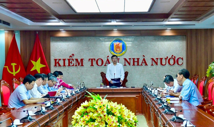 Phó Tổng Kiểm toán nhà nước Nguyễn Tuấn Anh - Trưởng ban rà soát kết luận cuộc họp qc.jpg