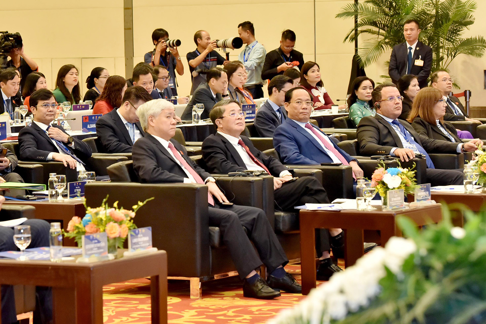 Các đại biểu dự Phiên bế mạc Hội nghị Nghị sĩ trẻ toàn cầu lần thứ 9. Ảnh: Lâm Hiển Lan tỏa kết quả Hội nghị tới Hội nghị Thượng đỉnh Liên Hợp Quốc, khẳng định cam kết và hành động của IPU đẩy nhanh thực hiện các Mục tiêu phát triển bền vững