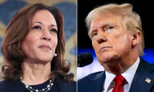 Ứng cử viên đảng Dân chủ - bà Kamala Harris và ứng cử viên đảng Cộng hòa - ông Donald Trump