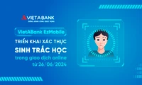 VIETABANK triển khai tính năng xác thực sinh trắc học trong giao dịch online