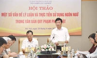 Hội thảo một số vấn đề lý luận và thực tiễn sử dụng ngôn ngữ trong văn bản quy phạm pháp luật