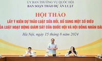 Hội thảo lấy ý kiến dự thảo Luật sửa đổi, bổ sung một số điều của Luật Hoạt động giám sát của Quốc hội và HĐND