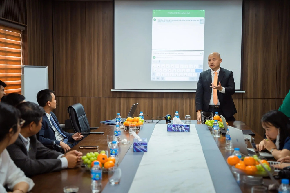 Ông Nguyễn Thế Phan, Giám đốc Phát triển Dự án, Chuyển đổi số - Công ty Cổ phần Đầu tư Xây dựng và Thương mại Toàn cầu giới thiệu về ứng dụng 5.jpg