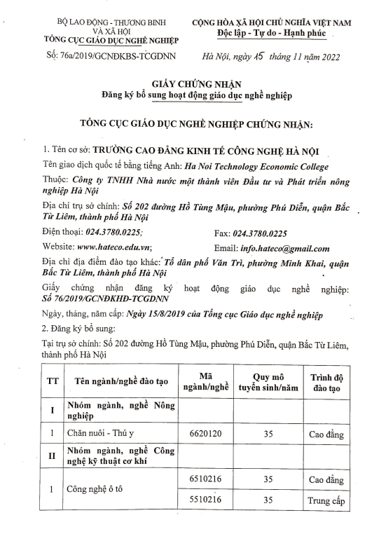Giấy chứng nhận do bà Nguyễn Thị Việt Hương, Phó Tổng cục trưởng Tổng cục giáo dục nghề nghiệp (Bộ Lao động – Thương binh và Xã hội) ký ngày 15.11.2022 2-1898.png