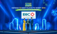 BIC vào Top 1 "Nơi làm việc tốt nhất ngành bảo hiểm Việt Nam khối doanh nghiệp lớn”. Ảnh: BIC