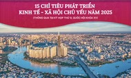 15 chỉ tiêu phát triển kinh tế - xã hội năm 2025