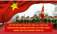 Sắp xếp bộ máy tinh gọn, hiệu lực, hiệu quả: Những kinh nghiệm quý báu từ cuộc cách mạng lớn của ngành Công an