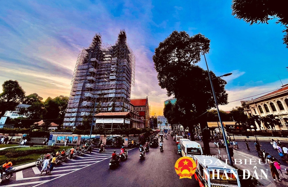 Một số tuyến đường trung tâm TP. Hồ Chí Minh sẽ bị hạn chế hoặc cấm lưu thông từ ngày 20.4 đến ngày 30.4. Ảnh: Văn Dũng duong-nha-tho-duc-ba-9760.jpg