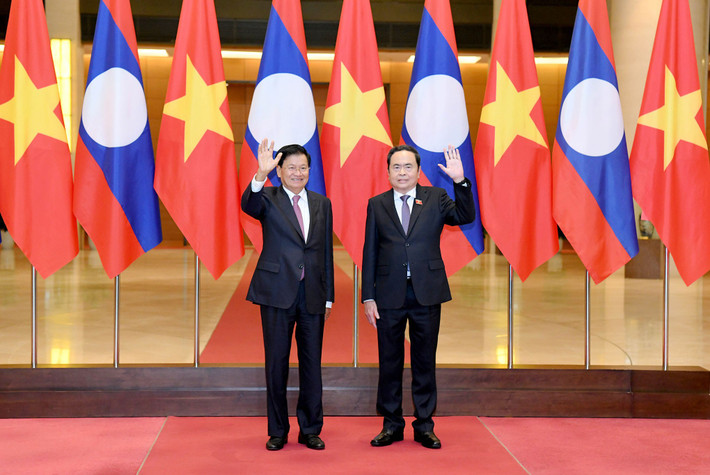 Chủ tịch Quốc hội Trần Thanh Mẫn hội kiến Tổng Bí thư, Chủ tịch nước Lào Thongloun Sisoulith ct17.jpg