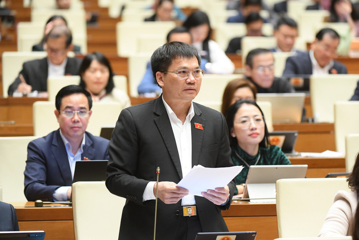 ĐBQH Dương Khắc Mai (Đắk Nông) phát biểu. Ảnh: Lâm Hiển db-duong-khac-mai1.jpg