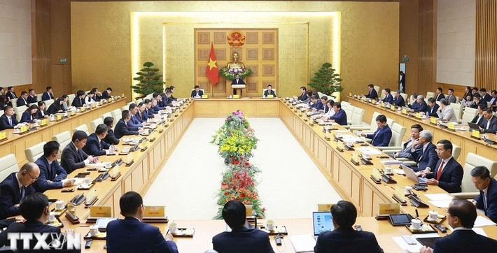 Các doanh nghiệp Trung Quốc tham dự tọa đàm. Ảnh: Dương Giang/TTXVN tt5.jpg