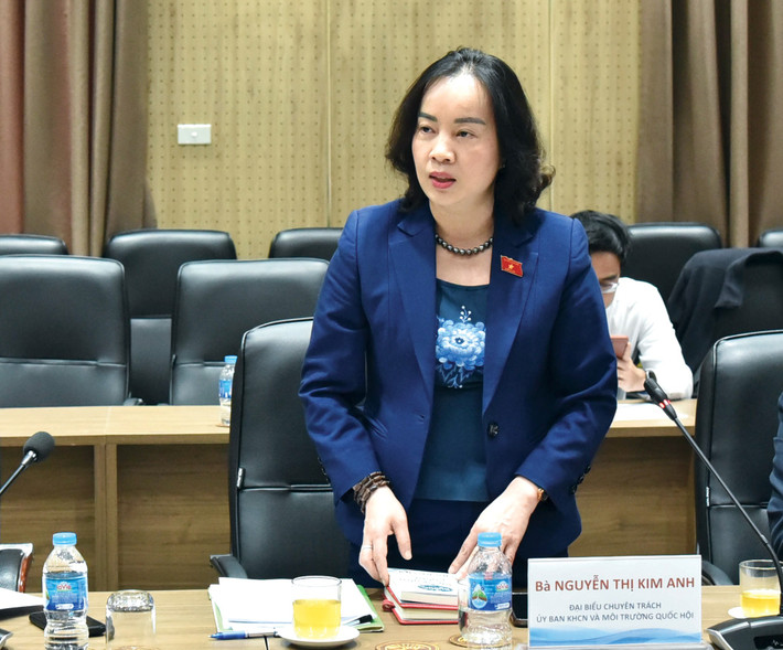 ĐBQH hoạt động chuyên trách tại Ủy ban Khoa học, Công nghệ và Môi trường Nguyễn Thị Kim Anh phát biểu. Ảnh: Quang Khánh pctqh-le-minh-hoan12.jpg