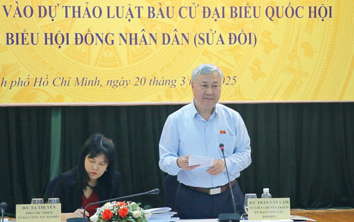 ĐBQH hoạt động chuyên trách tại Ủy ban Công tác đại biểu Trần Văn Lâm phát biểu d3.jpg