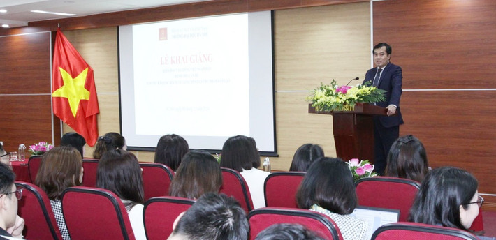 Quang cảnh khai giảng khóa học tiếng Việt cho cán bộ Ban Thư ký Quốc hội Lào vp1.jpg