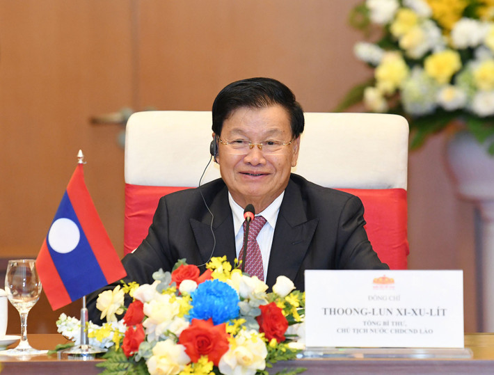 Tổng Bí thư, Chủ tịch nước Lào Thongloun Sisoulith phát biểu ct7.jpg