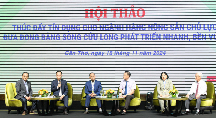 Các đại biểu tại phiên thảo luận "Tăng tốc tín dụng cho nông sản chủ lực của ĐBSCL" Các đại biểu tại phiên thảo luận "Tăng tốc tín dụng cho nông sản chủ lực của ĐBSCL"