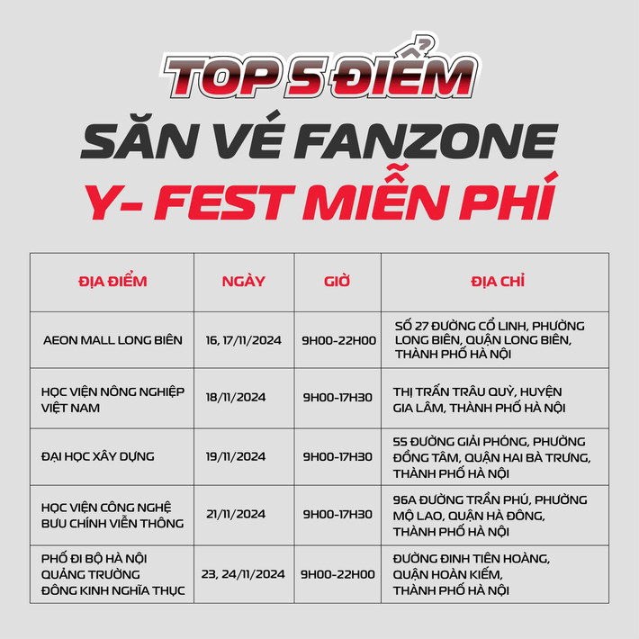 Lộ trình săn vé Fanzone bắt đầu từ 16.11 Lộ trình săn vé Fanzone bắt đầu từ 16.11