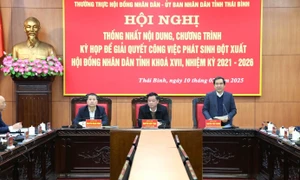 Thái Bình thống nhất nội dung, chương trình kỳ họp giải quyết công việc phát sinh đột xuất