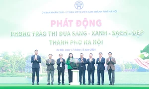 Phát động phong trào thi đua Sáng-Xanh-Sạch-Đẹp trên toàn Thành phố Hà Nội