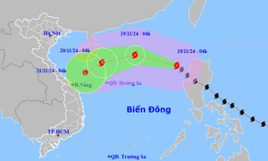 Bão Man-yi đi vào khu vực Bắc Biển Đông, trở thành bão số 9 trong năm