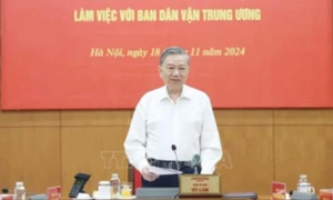 Tổng Bí thư Tô Lâm làm việc với Ban Dân vận Trung ương