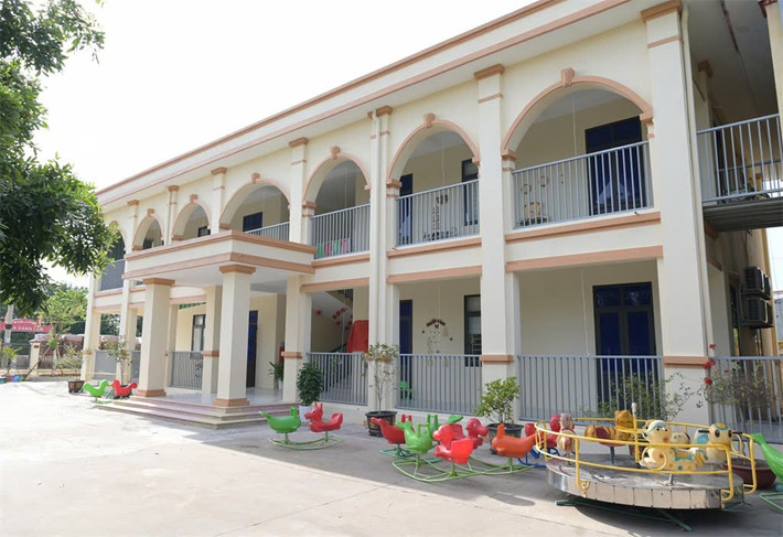 BSR tài trợ 5 tỷ đồng xây dựng công trình nhà lớp học Trường Mầm non thôn Yến Đô. Ảnh: BSR. 2024-10-29a3.jpg