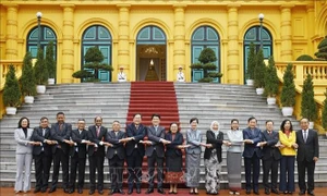 Chủ tịch nước Lương Cường tiếp Đại sứ, Đại biện các nước ASEAN và Timor - Leste