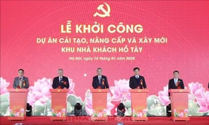 Tổng Bí thư Tô Lâm dự Lễ khởi công Dự án cải tạo, nâng cấp và xây mới khu Nhà khách Hồ Tây