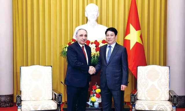 Chủ tịch nước Lương Cường tiếp Viện trưởng Viện Kiểm sát Tối cao Azerbaijan