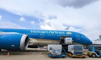 Vietnam Airlines vận chuyển gần 30 tấn hàng cứu trợ vùng bão lũ miền Bắc sau 2 ngày. Ảnh: NPC 