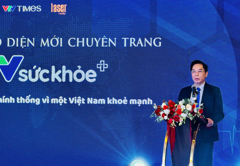 Phó Tổng biên tập Thời báo VTV Nguyễn Trọng Ninh phát biểu tại lễ ra mắt img-1745666745681-1745667889905.jpg