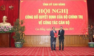 Ông Quản Minh Cường giữ chức Bí thư Tỉnh ủy Cao Bằng