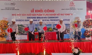 TOMECO xây dựng nhà máy sản xuất sản phẩm công nghiệp hỗ trợ tại Khu Công nghiệp hỗ trợ Nam Hà Nội