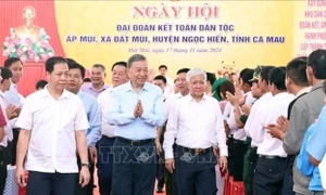 Tổng Bí thư Tô Lâm dự Ngày hội Đại đoàn kết dân tại ấp Mũi, xã Đất Mũi, Cà Mau