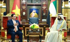 Thủ tướng Phạm Minh Chính hội đàm với Phó Tổng thống kiêm Thủ tướng UAE