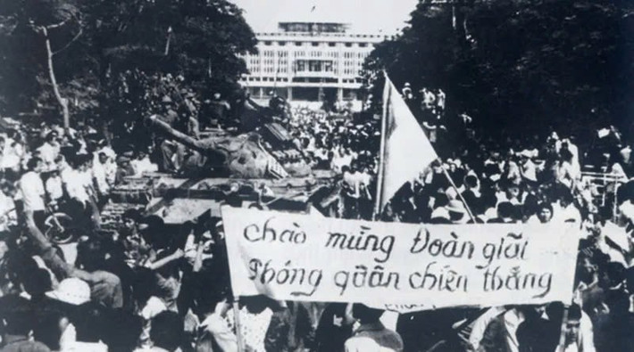 Ðại thắng mùa Xuân 1975 để lại bài học sâu sắc về sức mạnh vô địch của chiến tranh nhân dân. Nguồn: TL gp.jpg