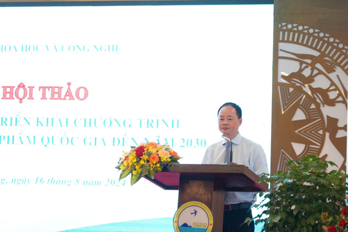 Thứ trưởng Bộ Khoa học và Công nghệ Trần Hồng Thái phát biểu tại Hội thảo Thứ trưởng Bộ Khoa học và Công nghệ Trần Hồng Thái phát biểu tại Hội thảo