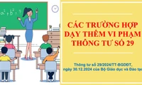 Các trường hợp dạy thêm vi phạm Thông tư số 29