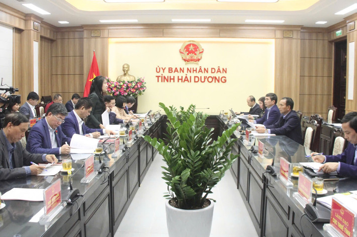 Toàn cảnh cuộc làm việc. Ảnh: Minh Trang Toàn cảnh cuộc làm việc. Ảnh: Minh Trang
