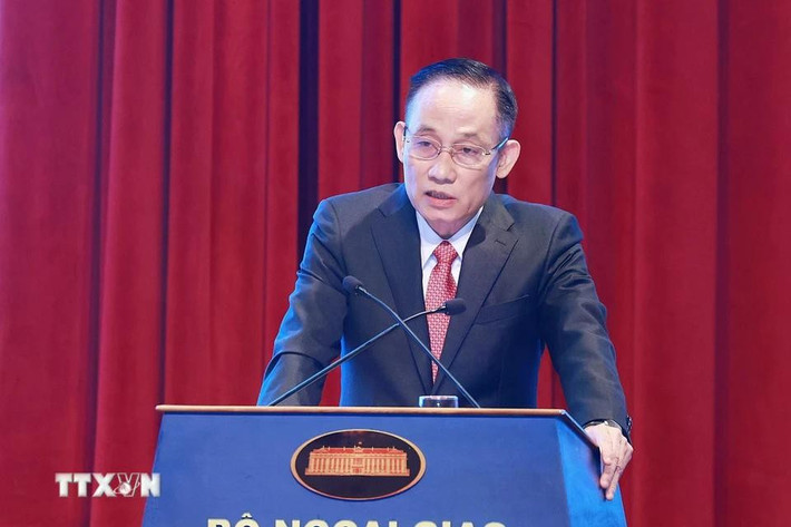Trưởng Ban Đối ngoại Trung ương Lê Hoài Trung phát biểu. Ảnh: Dương Giang/TTXVN Trưởng Ban Đối ngoại Trung ương Lê Hoài Trung phát biểu. Ảnh: Dương Giang/TTXVN