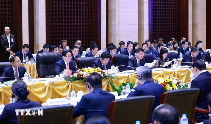 Thủ tướng Phạm Minh Chính phát biểu tại Kỳ họp lần thứ 47 Ủy ban liên Chính phủ Việt Nam - Lào. Ảnh: Dương Giang/TTXVN Thủ tướng Phạm Minh Chính phát biểu tại Kỳ họp lần thứ 47 Ủy ban liên Chính phủ Việt Nam - Lào. Ảnh: Dương Giang/TTXVN