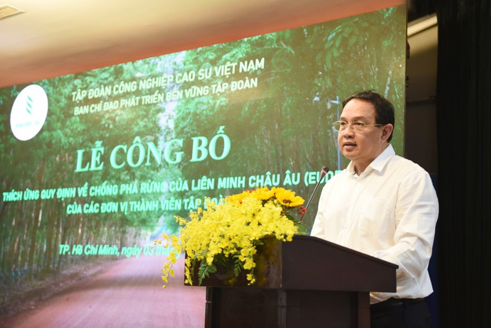 Ông Trương Minh Trung – Phó TGĐ VRG, Phó Ban Chỉ đạo Phát triển bền vững Tập đoàn phát biểu về quá trình thích ứng với EUDR của Tập đoàn dsc-6685-1280x854.jpg