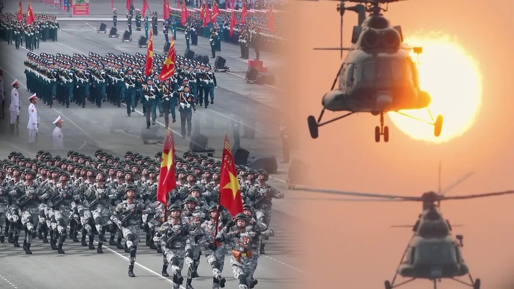 Nhân dân cả nước cùng lúc sẽ có những góc nhìn đặc biệt về lễ diễu binh, diễu hành từ trên cao. Nguồn: VTV dieu-binh.jpg