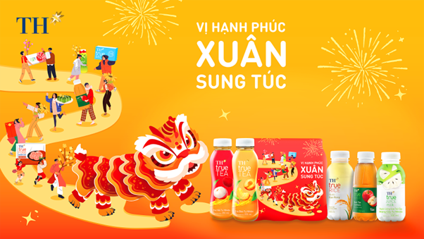 Các nhãn hàng đồ uống TH lan tỏa “Vị hạnh phúc – Xuân sung túc". xuan-1.png