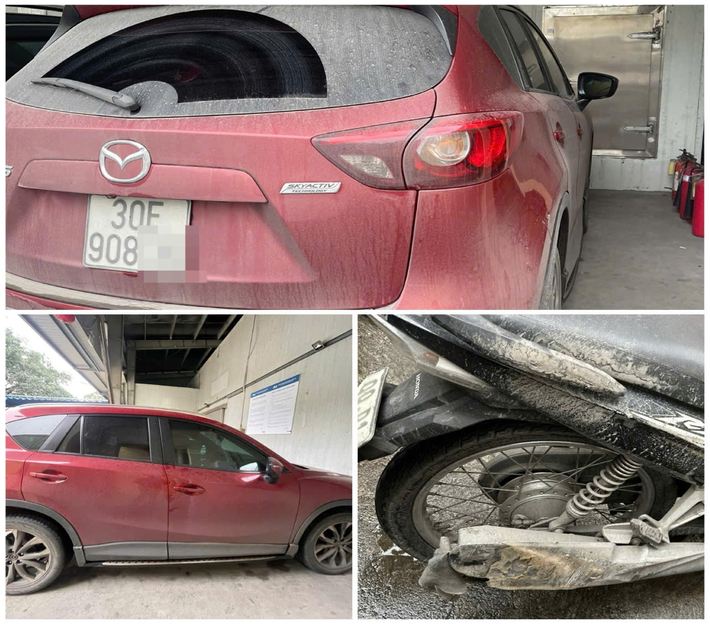 Chiếc ô tô gây tai nạn rồi bỏ chạy kéo theo xe máy picture1.png