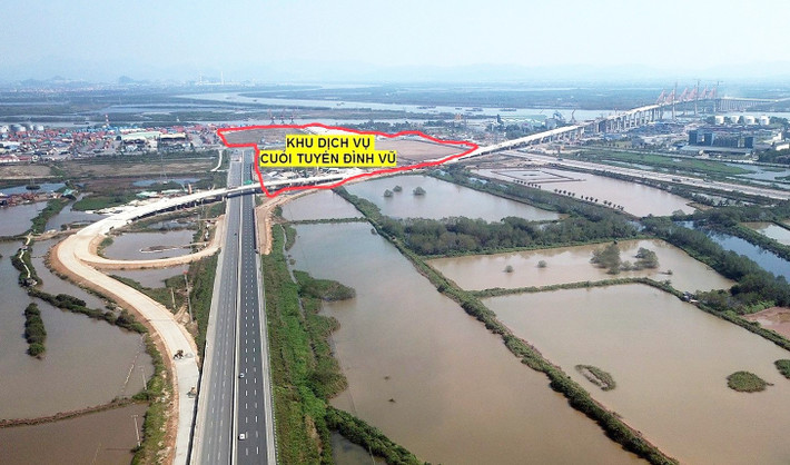 Vị trí Dự án đầu tư kinh doanh cơ sở hạ tầng kỹ thuật Khu dịch vụ cuối tuyến Đình Vũ. (Ảnh: ITN) 46508225-1891388810944963-4259354805866070016-n.jpg