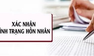 Xin cấp lại Giấy xác nhận tình trạng hôn nhân