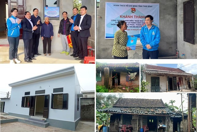 Tỉnh đoàn Thái Bình trao tặng nhiều công trình thanh niên "Ngôi nhà tình nghĩa", góp phần xóa nhà tạm, nhà dột nát. 1.jpg