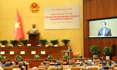 Chủ tịch Quốc hội Trần Thanh Mẫn: Khoa học công nghệ là yếu tố then chốt xây dựng Quốc hội hiện đại, hiệu quả